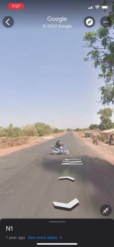 Navegando no Google maps...