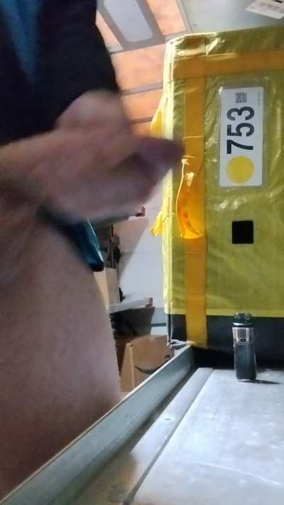 I love being a degenerate and shooting out cum while working. 😈