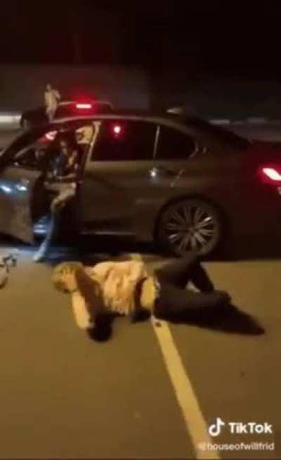 Lemme hop off this car real quick