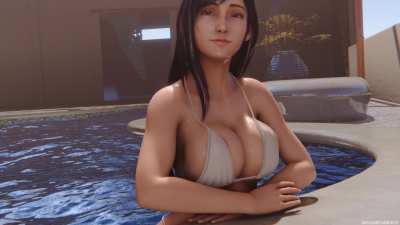 Tifa in the pool (SavageCabbage)