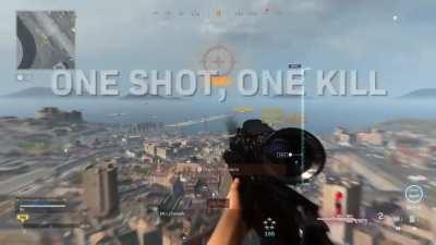 Just killed a skydiver while I was mid-air with a headshot 300 meters away!