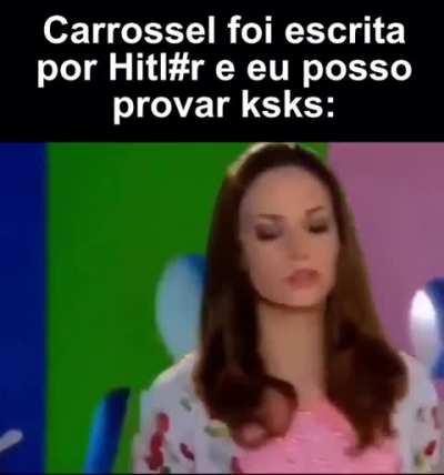 Quero ver ter carrossel na tv de hoje em dia...