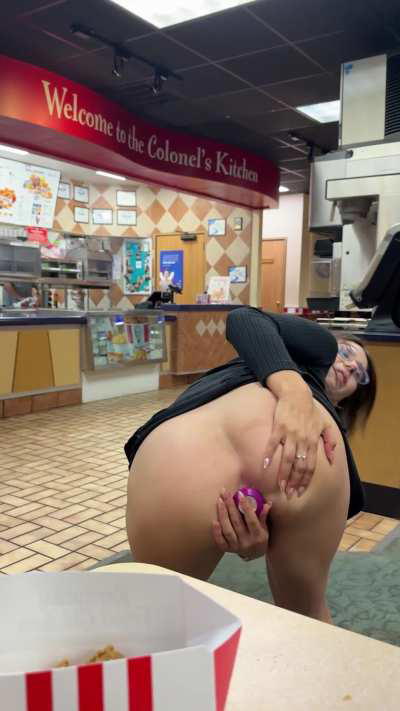 A butt plug pairs well with dinner