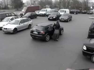 At least she had something on underneath