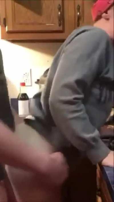 Fucked hard in the kitchen