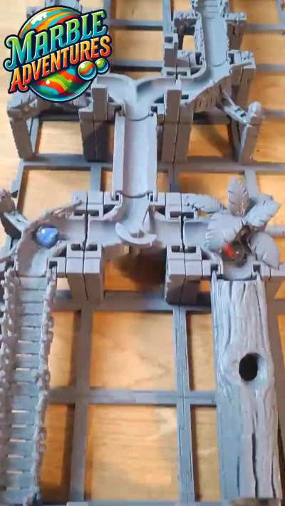 The Dual Track on a Marble Adventures 3D printed models