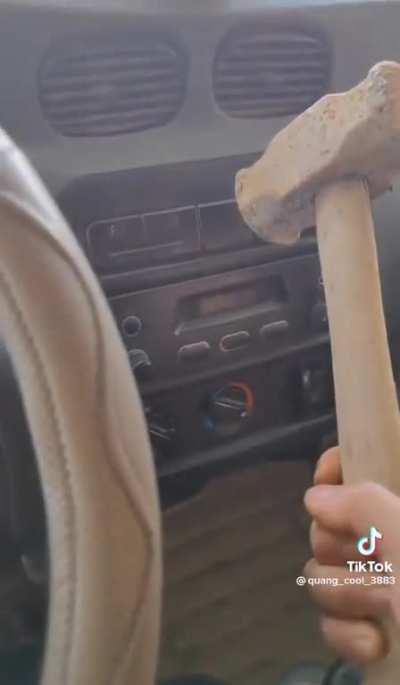 Casually threatens radio