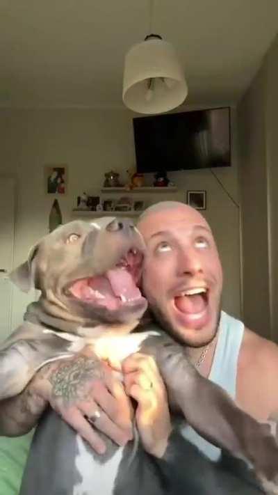 Faces with the pupper