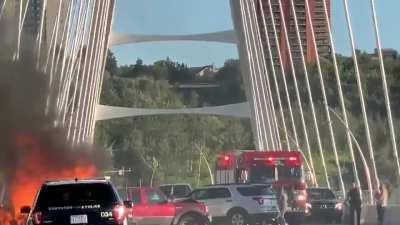 Updated Video - My dad was right at the scene of the tragic car crash at Walterdale Bridge tonight.