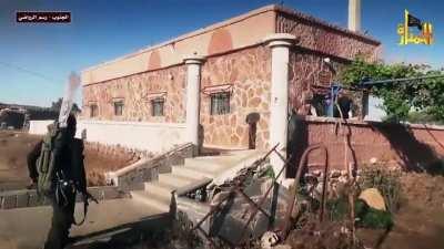 Al-Nusra use technicals and captured armor to soften regime positions before assaulting with infantry - 2015