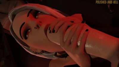 Ashe Blowjob And Facial (Sound Update) (Polished-Jade-Bell) [Overwatch]