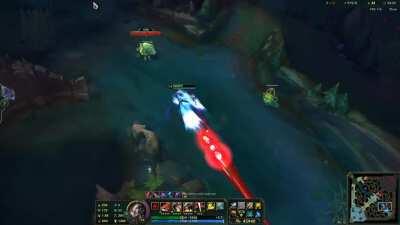 My hand got tired but...I'd say tower shots travel about 1210 ms