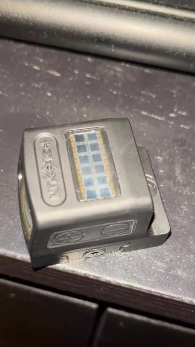 New holosun 509t x2 solar panel looks foggy