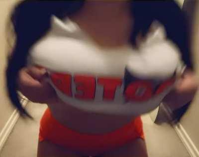 Are my Hooters big enough for you? 😉