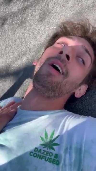 Not wearing a helmet