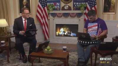 Show about American politics here in Australia just announced LIVE Biden has taken the lead in Georgia!!! What lucky timing!!!