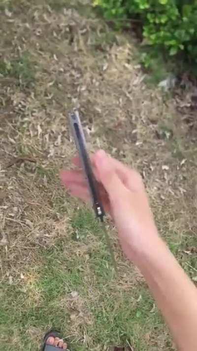 Playing with a knife