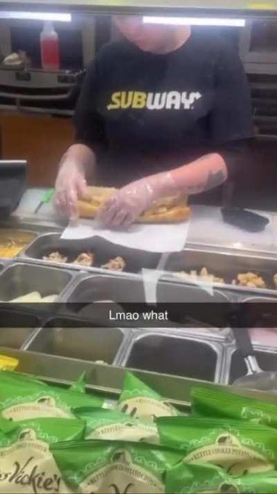 My boy just wanted his subway