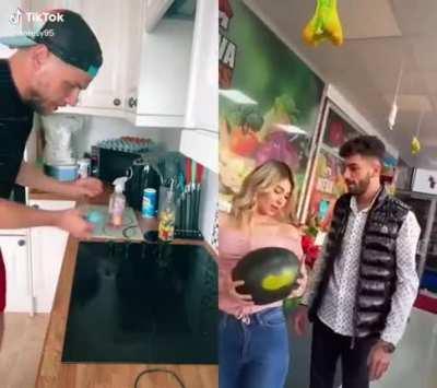 Cleaning the kitchen