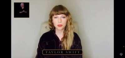 Taylor shared a msg during Michael Gudinki's statue statue memorial livestream