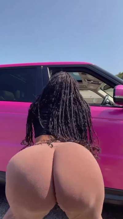 I was walking back to get something out of my car and seen my pervy old ass cousin staring at me and he said “throw something” soooo I did