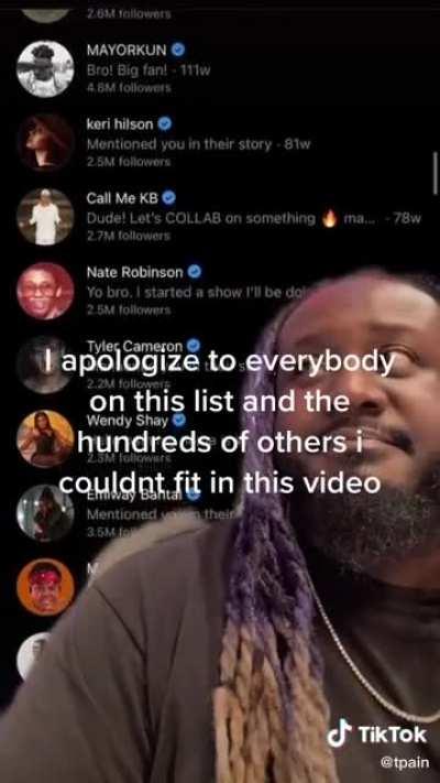 Chad realizes he's accidentally been ignoring celebrity DMs for years