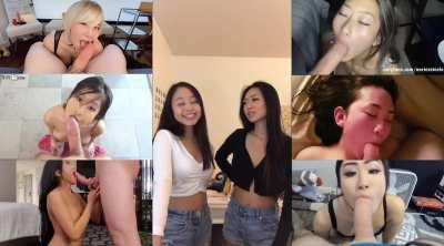 An Asian girls favorite view is a thick white cock on her face ❤️