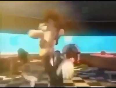 Middle Aged Man Absolutely Shreds it in the Middle of a Denny's