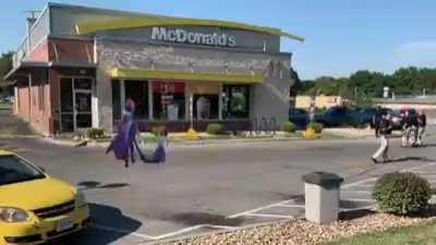 Listen to your brain go, go stupid, go dumb, go stupid and welcome to McDonalds! May I interest you in our new McAhri meal?