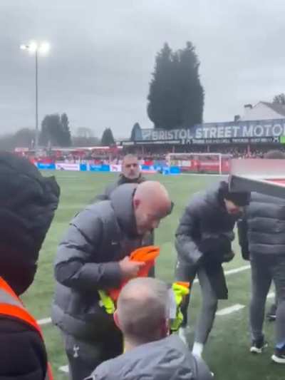 Ange enjoying the atmosphere