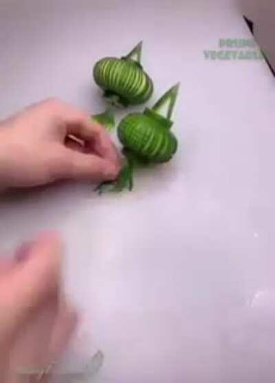 Look at this incredible food art. Sorry for potato