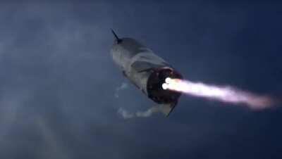 My Extremely High Quality Render of SN10 landing Maneuver (or just the most surreal shot ever)