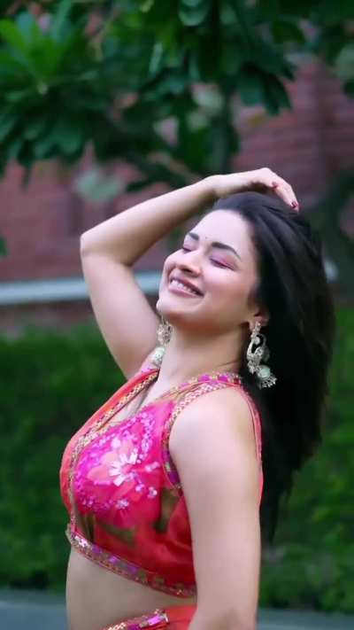 Avneet Kaur in Orange Pink Ghagra - IG - November 2025