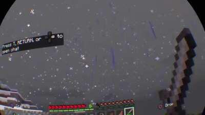 The transition into immersive mode in Minecraft VR is very cool, you literally float into your virtual TV [VIDEO]