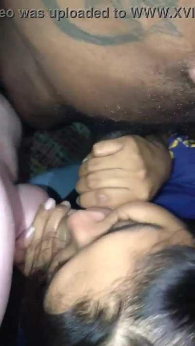 Latina Slutwife Amii Indica Gets Facefucked And Takes Two Cocks In Her Mouths