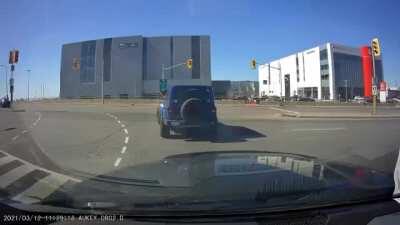 Lady didn't think she ran the red, until I mentioned my dashcam