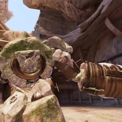 Hector fight but with paranoid playing over it (Black Sabbath)