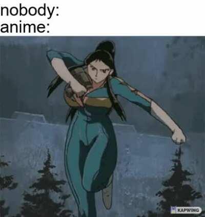 anime does not follow the laws of physics