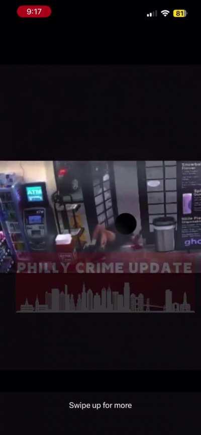 Gas station security guard shootout with gunman in Philly