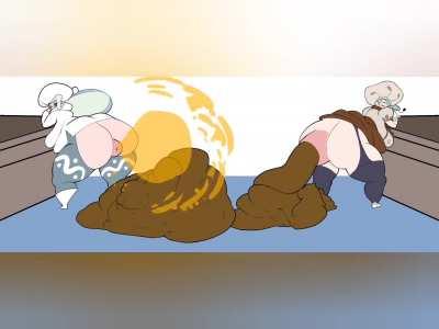 Girls poopings part 2