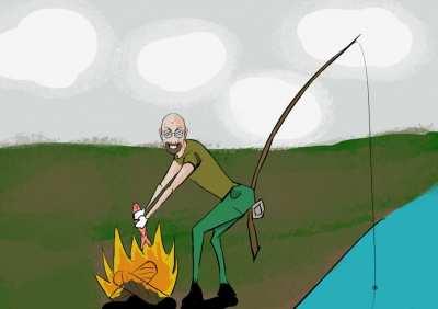 Doing some ¨cheeky¨ fishing