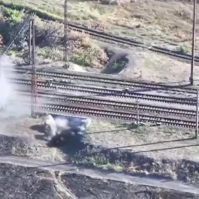 Ukrainian robot Ratel S working in the Pokrovsky direction. More than 10 occupiers were in the tunnel 