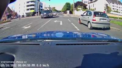 I was the idiot this week (i’m glad he screamed, that triggered immediate braking instinct)