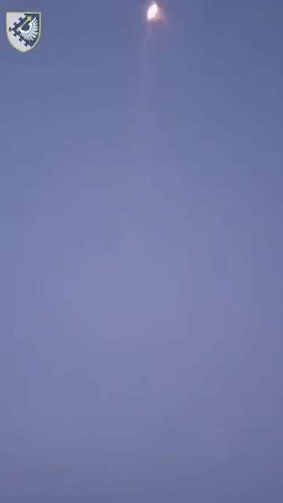 Ukrainian IRIS-T SLM SAM firing at Russian UAVs. Time and location unknown