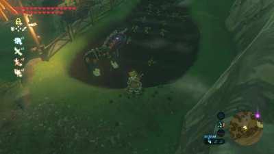 I put my horse under a shed to avoid getting wet, but he had other ideas. RIP swift carrots.