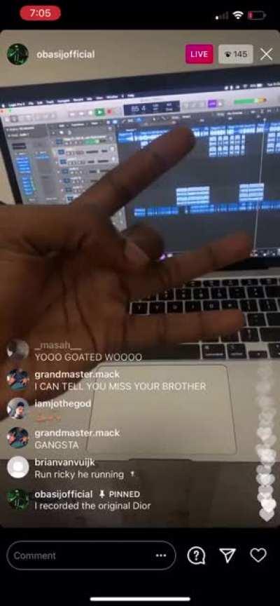 Pop Smokes brother previews an alternate verse for Dior 🤔Thoughts?