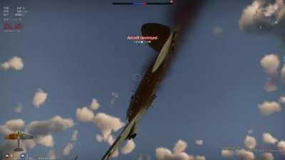 He shot my rear gunner and tried to get close and taunt me, so I slammed his pilot into a coma