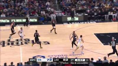 [Highlight] Steph with a tough shot over PG!