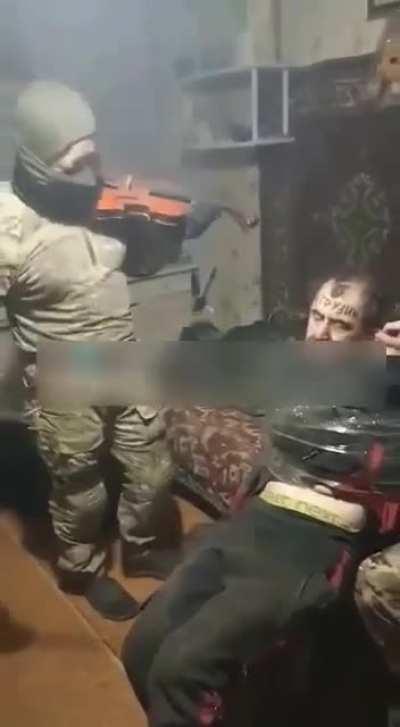 Wagner torturing and mocking georgian AFU soldier