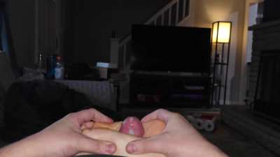 Gooning with my wife's soft meaty wrinkles 